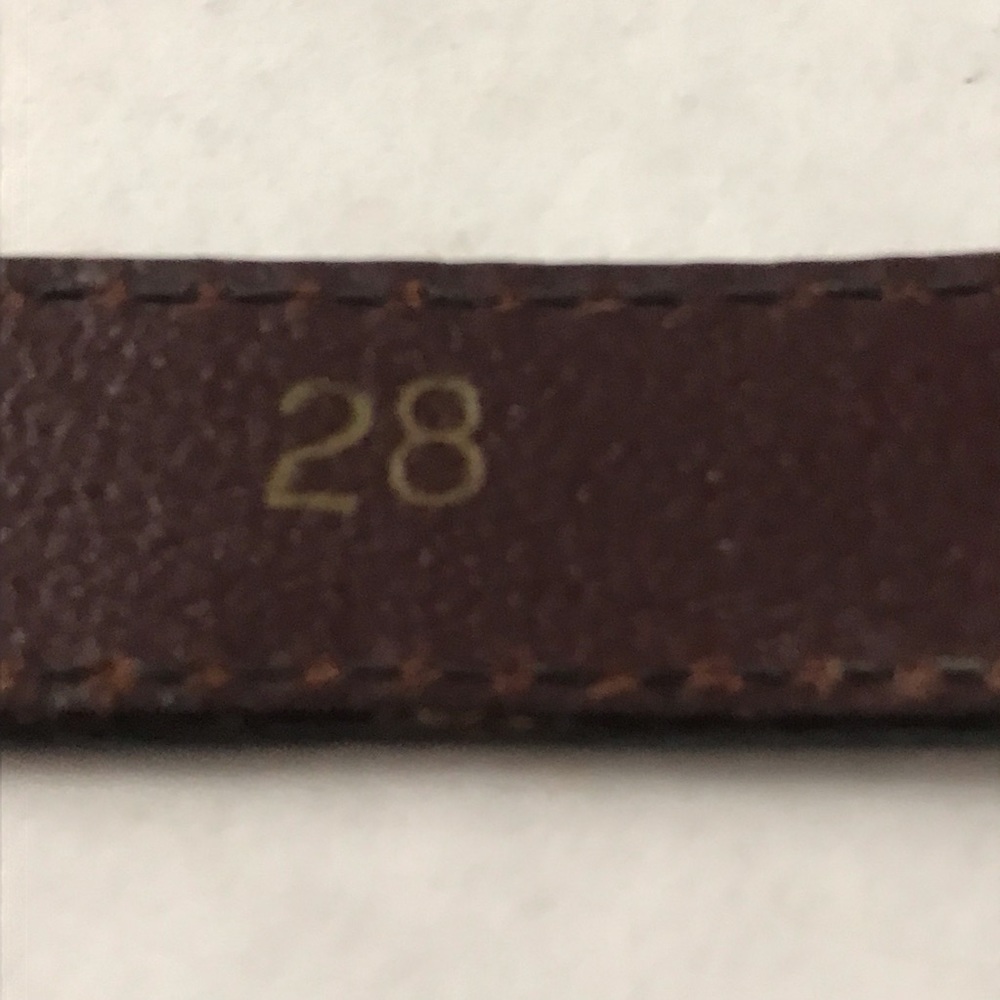 ETIENNE AIGNER Belt Logo Gold Hardware Brown Sz 28 - Picture 4 of 14